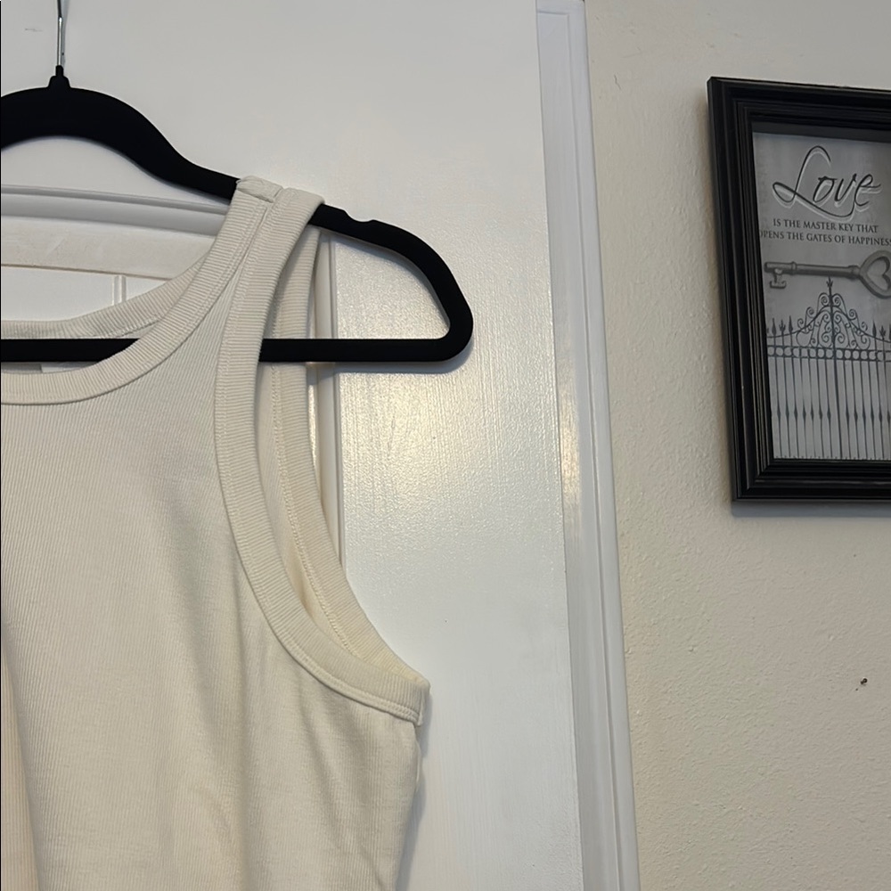 H&M Cream Ribbed Tank Top - Picture 3 of 11